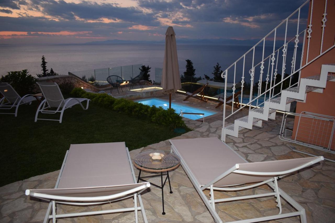 Villa Thetis With Private Pool Where The Sunsets Fade Away Áyios Nikítas Eksteriør bilde